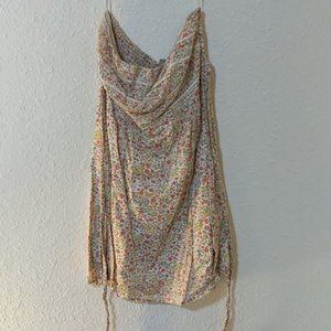 American Eagle strapless floral sundress